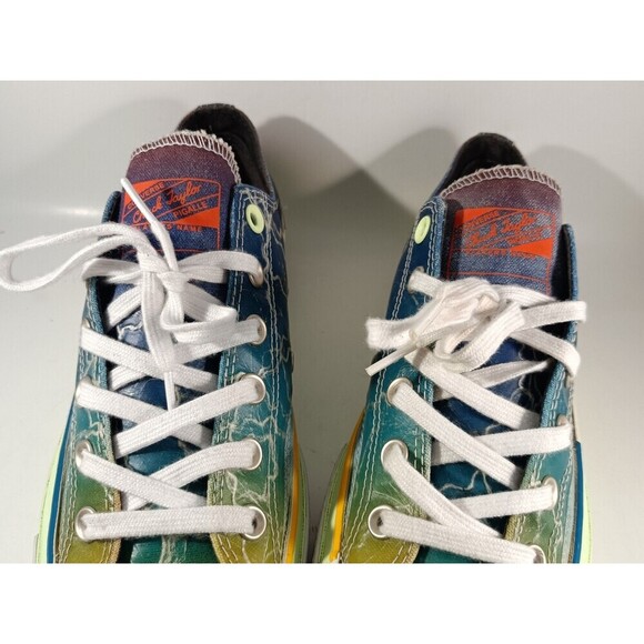 Pigalle X Converse Chuck 70 Shoes Men's 8 Low Top Blue Lightning Storm - Picture 4 of 14